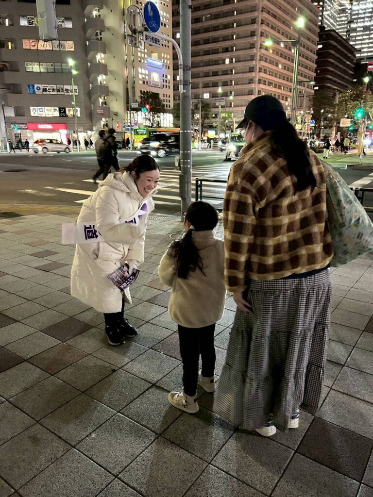 夜は勝どきでご挨拶。たくさんの方に支えられています。